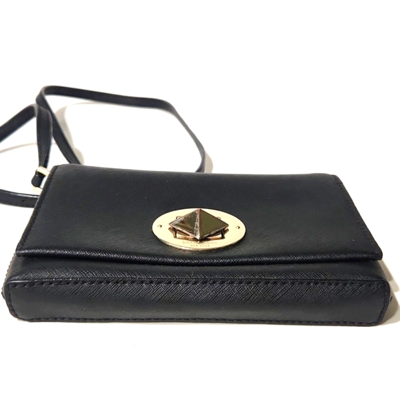 Kate Spade Newbury Lane Black Leather Mini Crossbody Bag - Picture 12 of 15